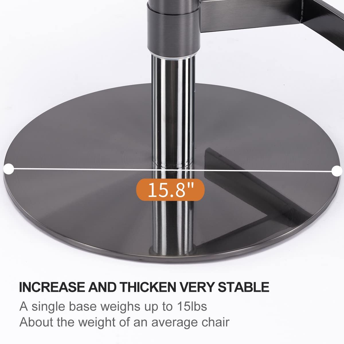 Titanium Stainless Steel Bar Stool, Grade Modern Bar Chair With Backrest, Swivel Adjustable Height For Kitchen Counter And Dining Room