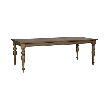 Americana Farmhouse - Wood Rectangular Leg Table - Light Brown