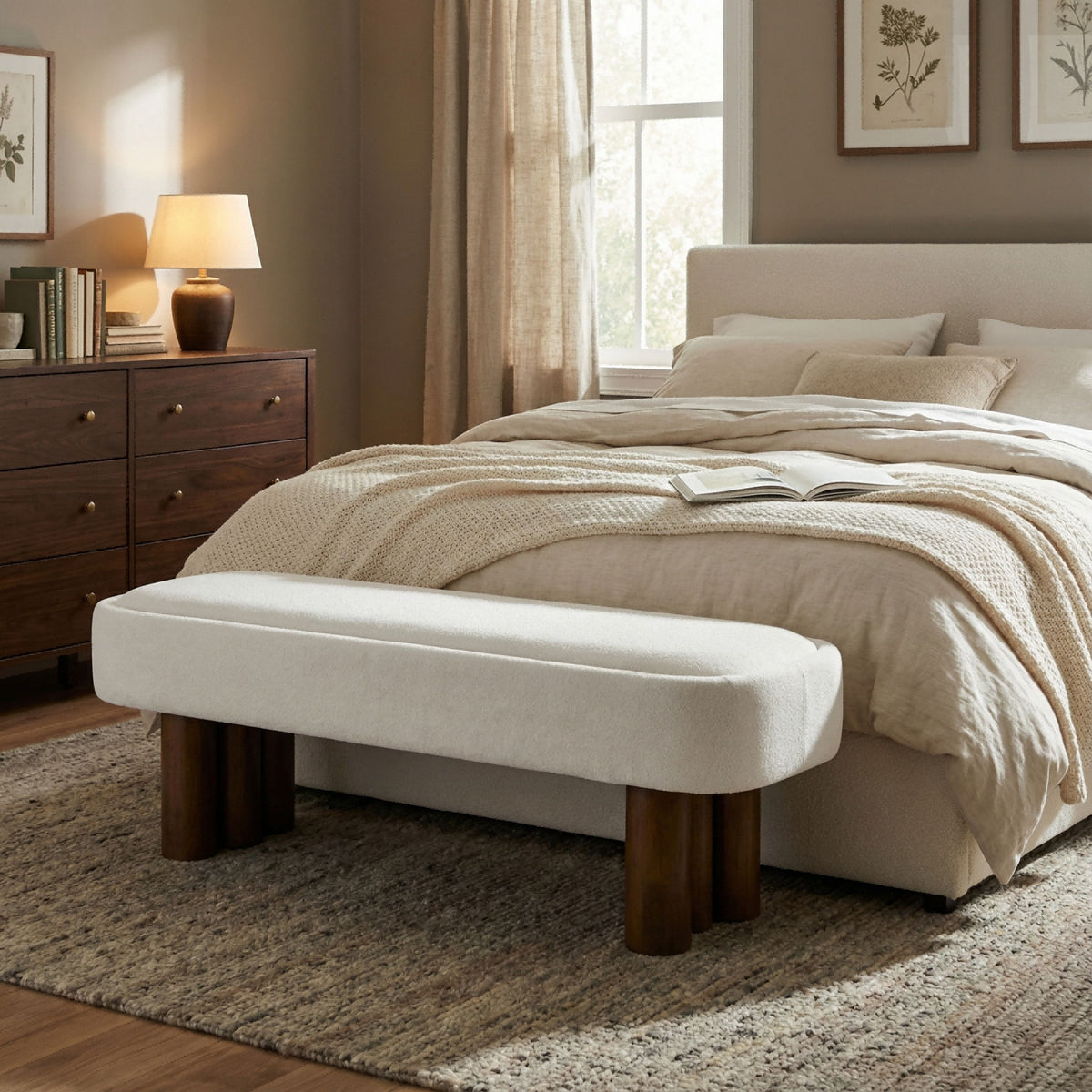Indoor Upholstered Dining Bench