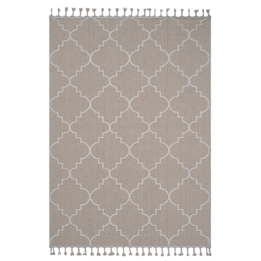 Guros - 6' X 9' Trellis Indoor / Outdoor Area Rug - Ivory