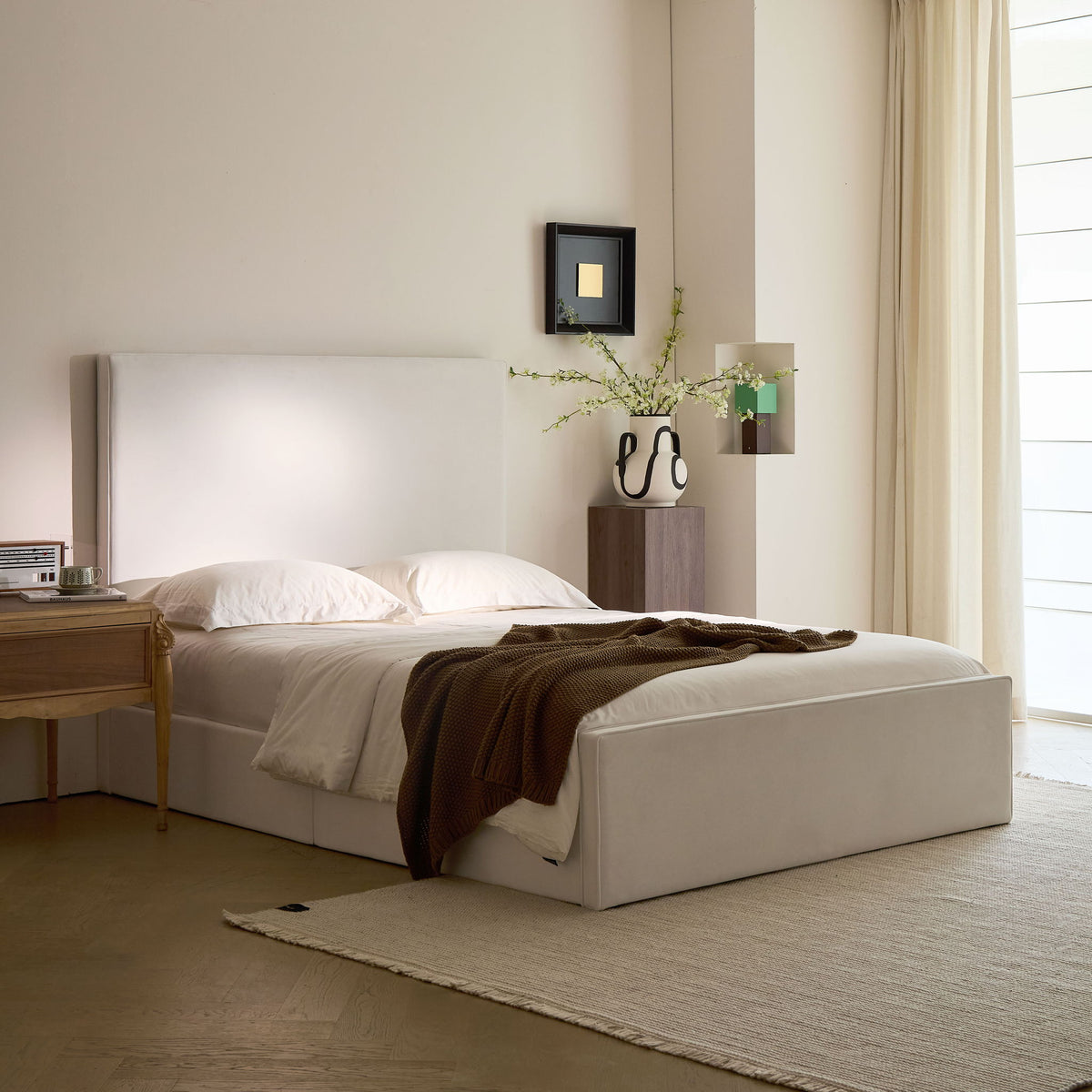 Lucas - Tall Headboard Upholstered Bed
