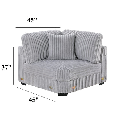 Corner Wedge Chair With Pillow, Living Room Furniture