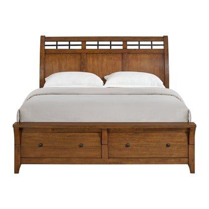 Gage - King Sleigh Headboard - Chestnut