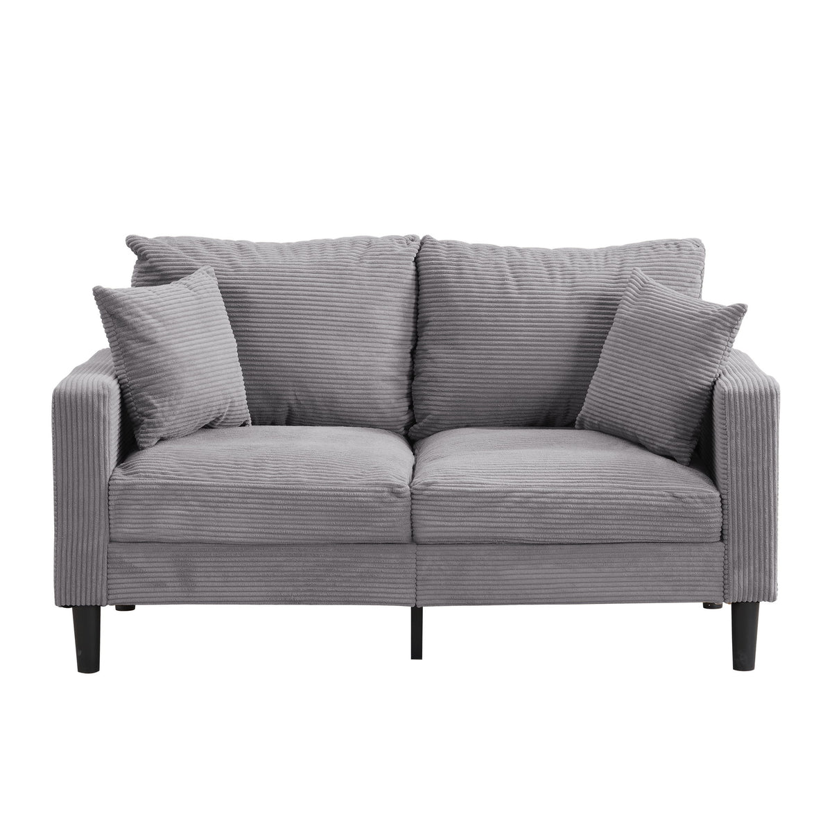High Resilience Loveseat Sofa With Wooden Frame