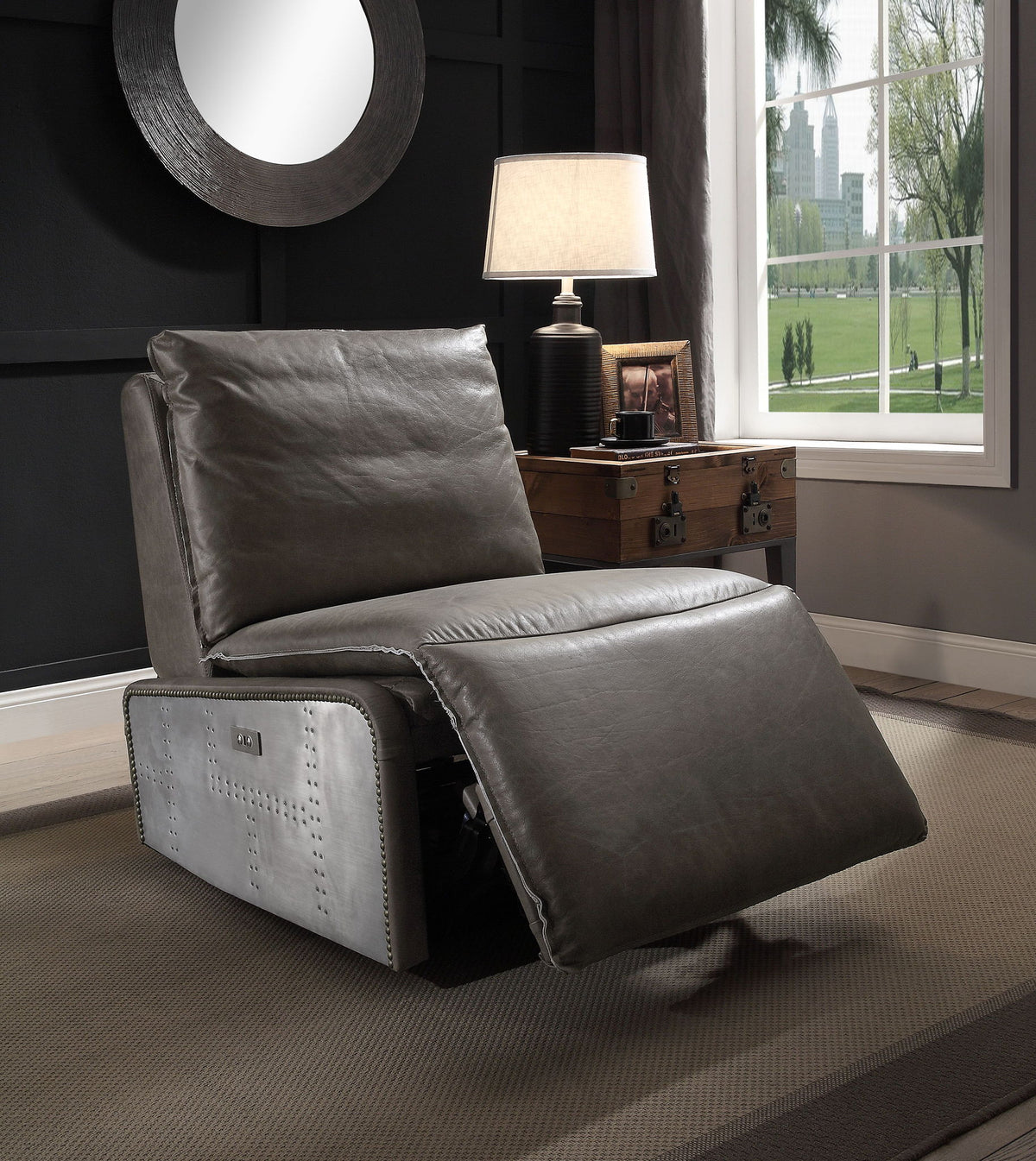 Metier - Power Motion Recliner - Gray