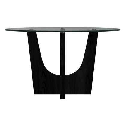 Oregon - Round Glass Top - Pearl Silver