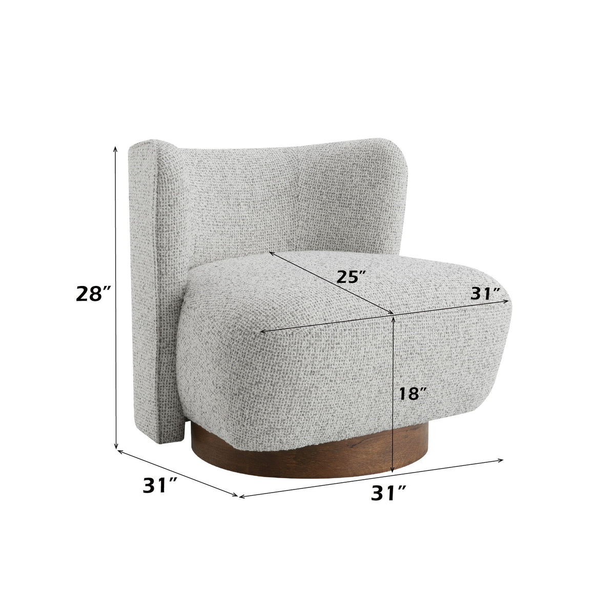 Lisa - Accent Chair - Gray
