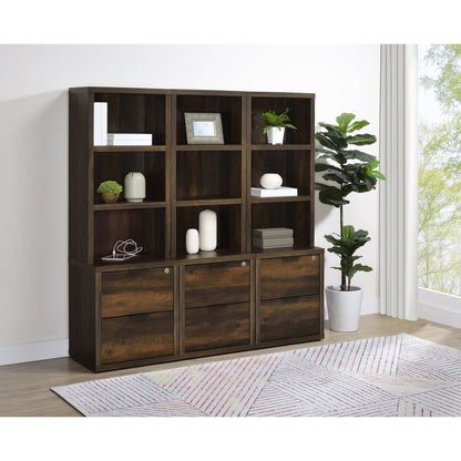 Geary - 3 Piece Wall Unit Bookcase Set With USB Storage