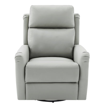 Manual Recliner Swivel Rocking Chair With 8 Point Massage And Heating