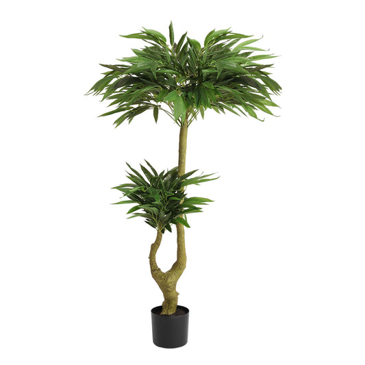Artificial Dracaena Tree Indoor Faux ery Plant For Decoration, 150Cm - Green