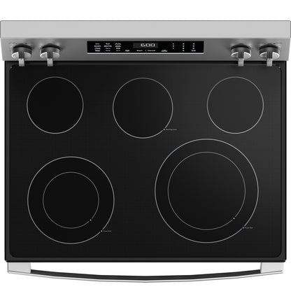GE 30" Freestanding Electric Range, 5 Burners - Stainless Steel
