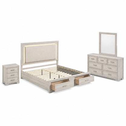Colorado - Bedroom Set With Upholstered LED Headboard