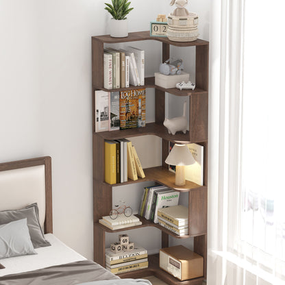 L-Shaped Design Corner Bookshelf