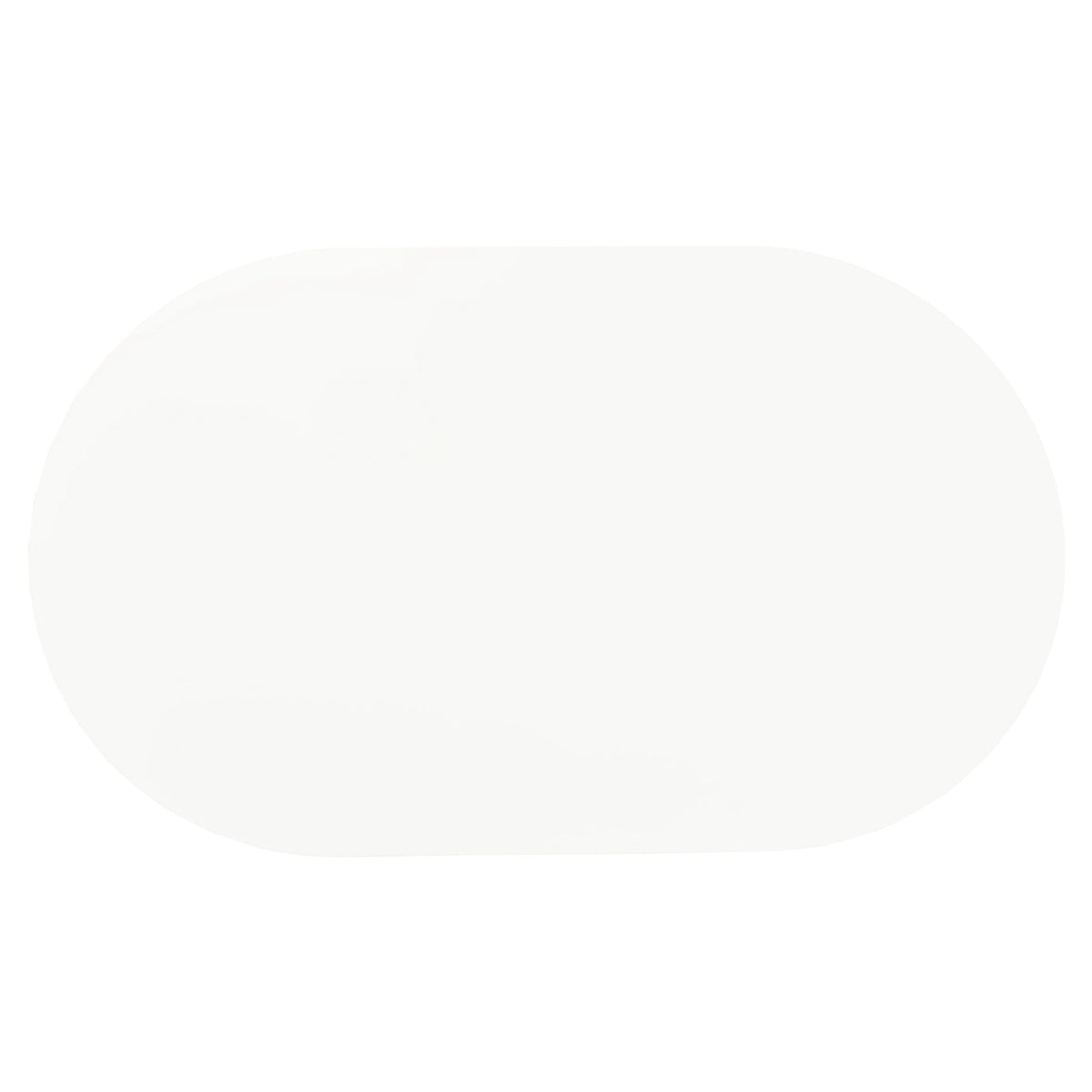 Oval Dining Table - White - Metal