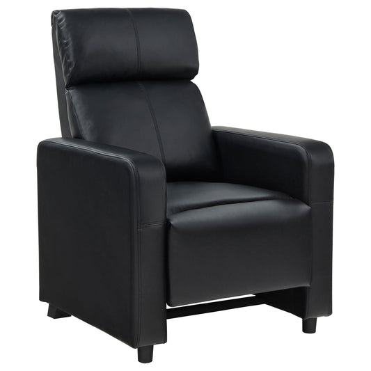 Push Back Recliner - Black
