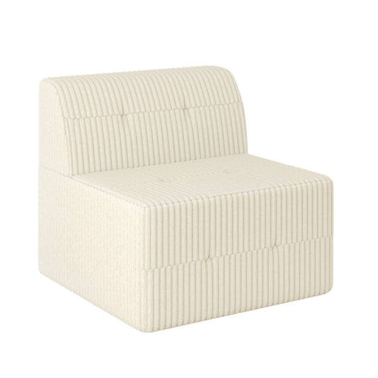 Modern Minimalist Sleeper Sofa, Compressed Sectional Single Seat