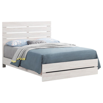 Slatted Headboard Panel Bed