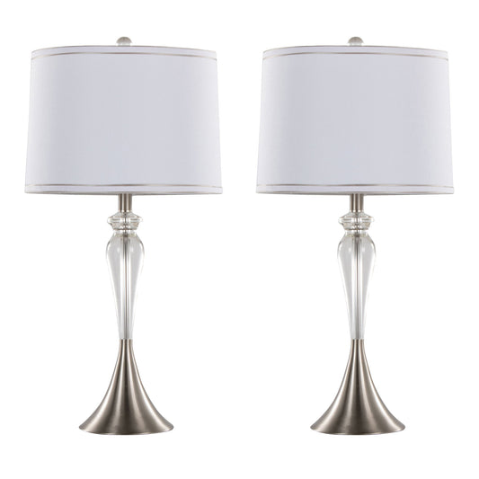 Ashland - Contemporary Crystal Table Lamp (Set of 2) - Clear