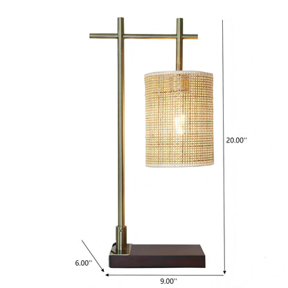 Bedroom Table Lamp With Lampshade - Bronze