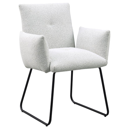 Donica - Upholstered Dining Arm Chair (Set of 2) - Light Gray
