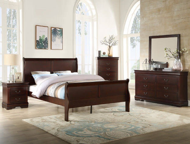 Louis Philip Cherry Bedroom Group