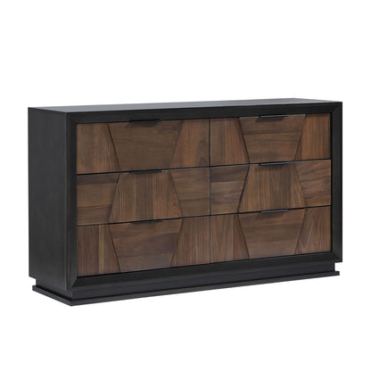 Houston - 6 Drawer Dresser - Walnut