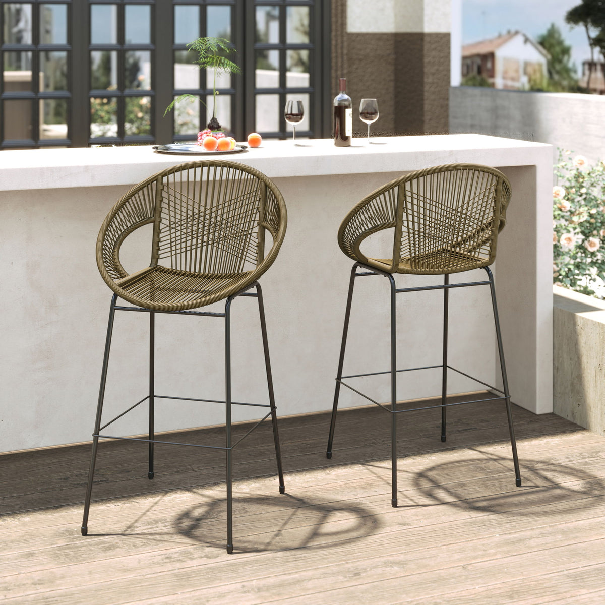 Ferrara - Outdoor Patio Barstool (Set of 2)