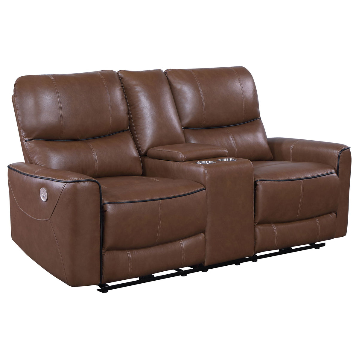 Denson - Power Reclining Loveseat With Console And USB Port