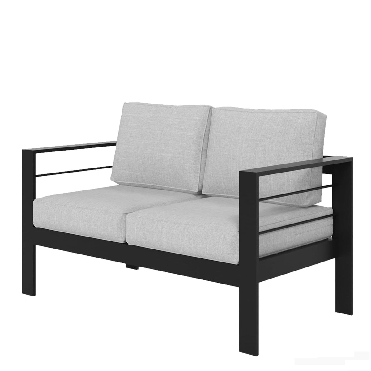 Patio All-Weather Loveseat With Thick Cushions