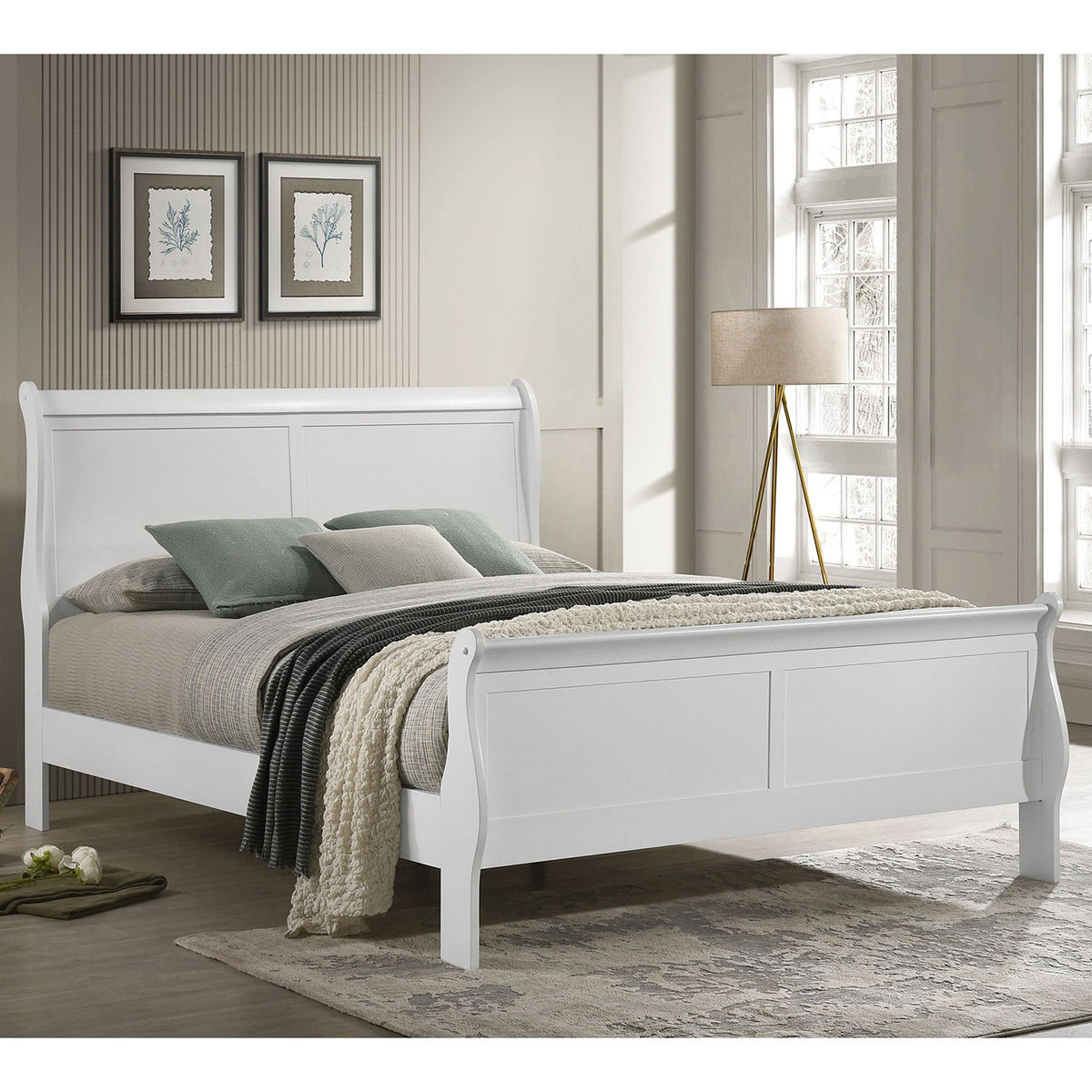 Mckee - Sleigh Panel Bed