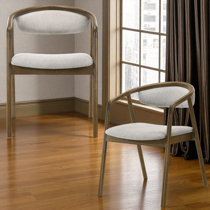 Delina - Side Chair - Gray / Walnut