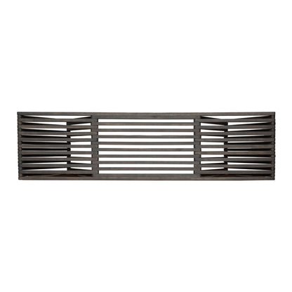Gloaming - Outdoor Bench With Slat Design And Triangular Base - Dark Gray