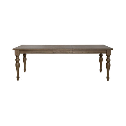 Americana Farmhouse - Wood Rectangular Leg Table - Light Brown