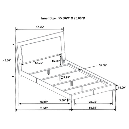 Felicity - LED Panel Bed With Built In Lighting