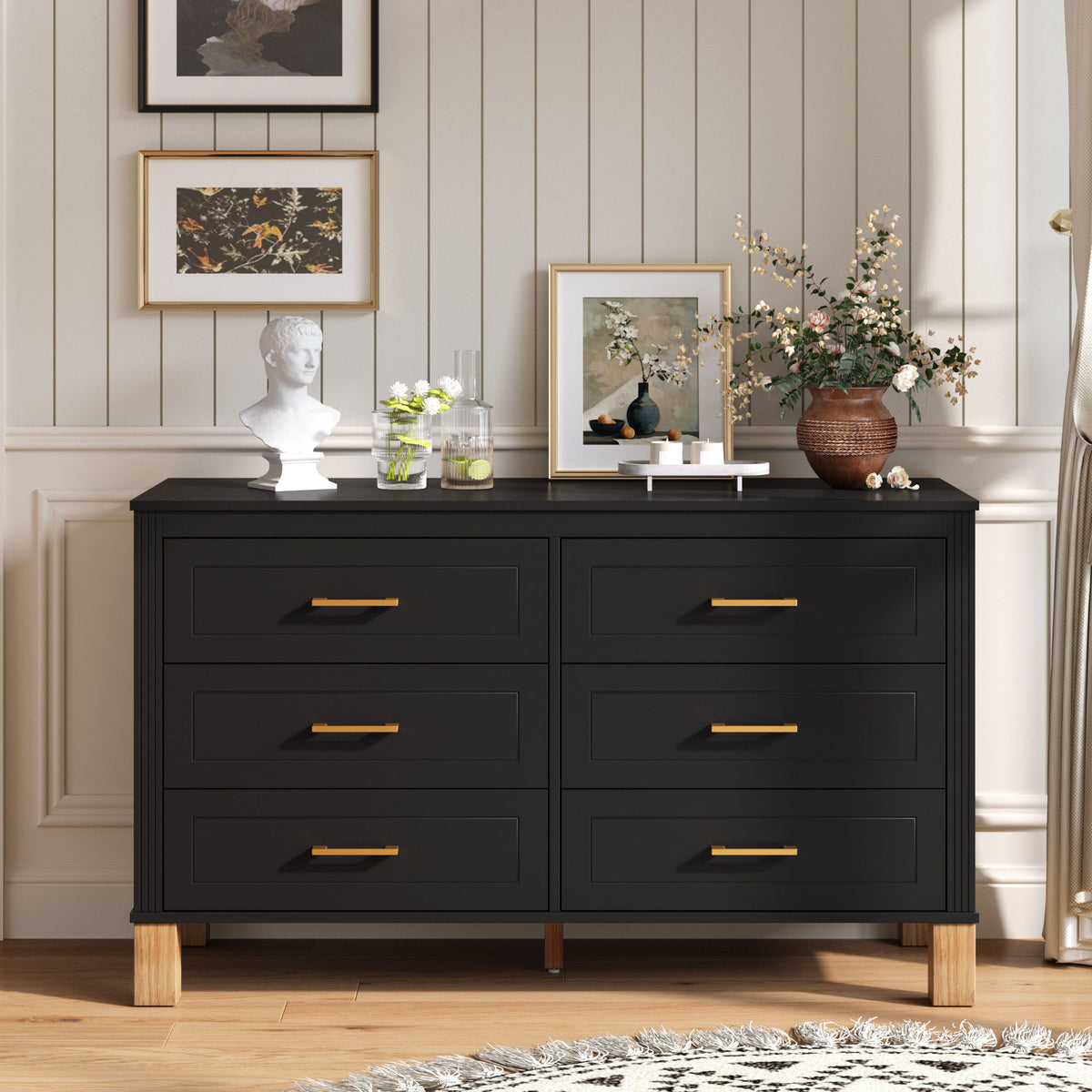 6 Drawer Double Dresser