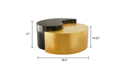 Ying Yang - Coffee Table - Gold / Black