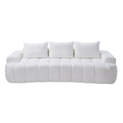 Extra Large Curved Front Compressed Sectional Sofa