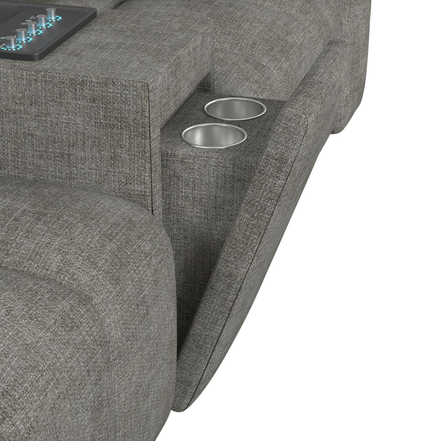 Odyssey - Console With Music Controller, FD Cup Holders, Reading Light - Amount Gray