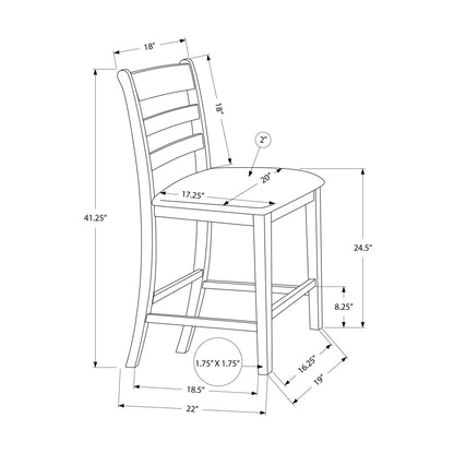 Counter Height Dining Chairs (Set of 2) - Gray