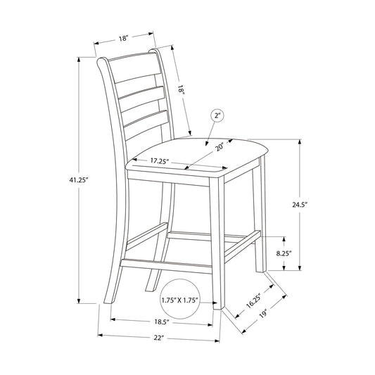 Counter Height Dining Chairs (Set of 2) - Gray