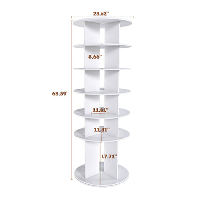 Spinning Shoe Rack, Free Standing 360° Revolving Shoe Organizer