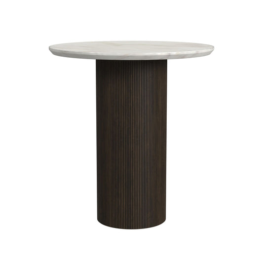 Sylvie - Round End Table Base - Dark Brown