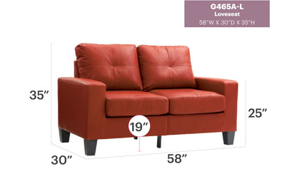 Newbury - Track Arm Loveseat For Cozy Spaces
