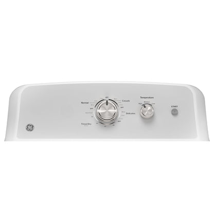 GE 7.2 Cubic Foot Front Load Electric Dryer, Reversible Dryer Door - White