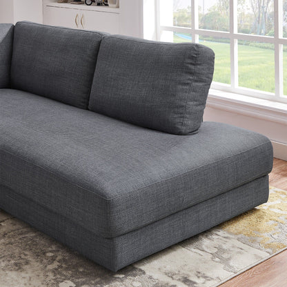 Glander - Cozy Sectional Sofa Right Facing - Gray