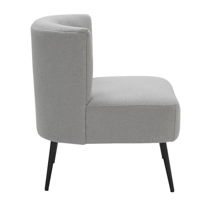Fran - Contemporary Slipper Chair - Gray