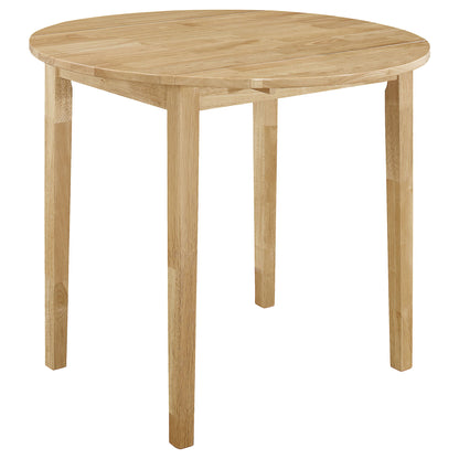 3 Piece Dining Set With Drop Leaf Table And Upholstered Chairs