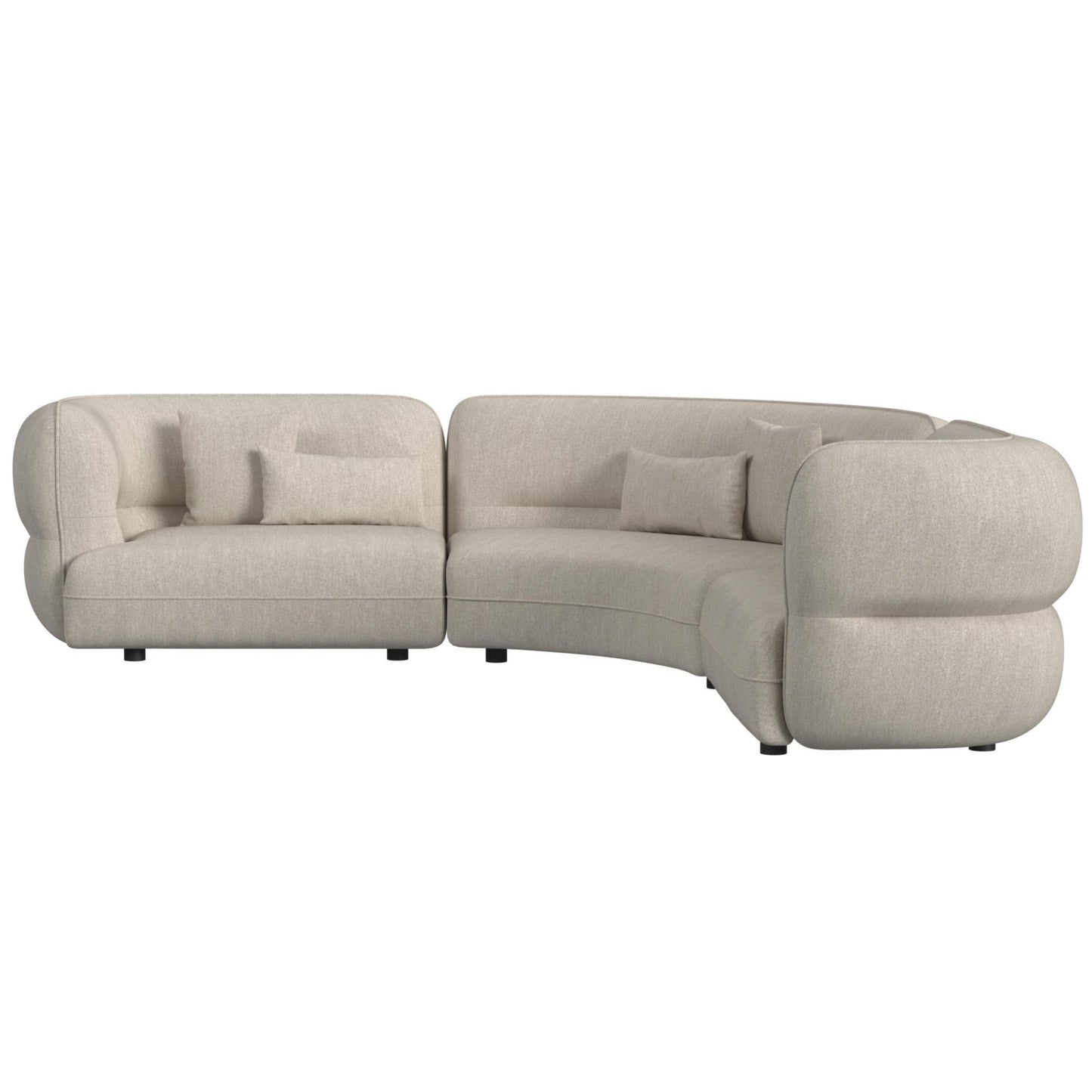 Four Seasons - RHF Loveseat With 2 Pillows - Camel