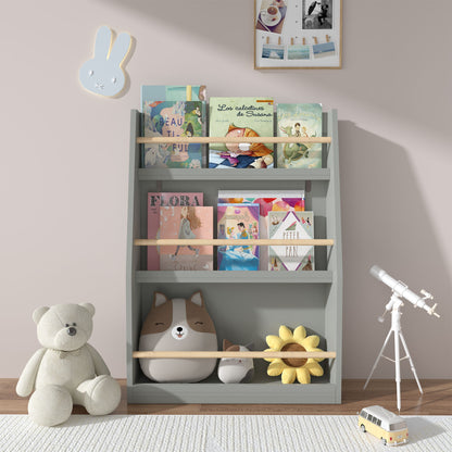 3 Tier Book Shelf, Compact Storage For Bedrooms