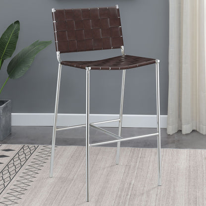 Langton - Upholstered Bar Chair - Brown